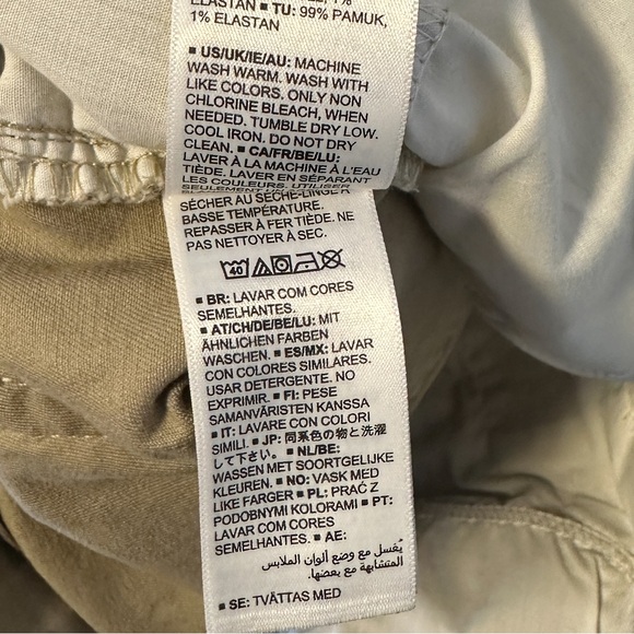 Amazon Essentials Tan Khaki Colored Pants Size 38W x 28L Stretch - Picture 8 of 8